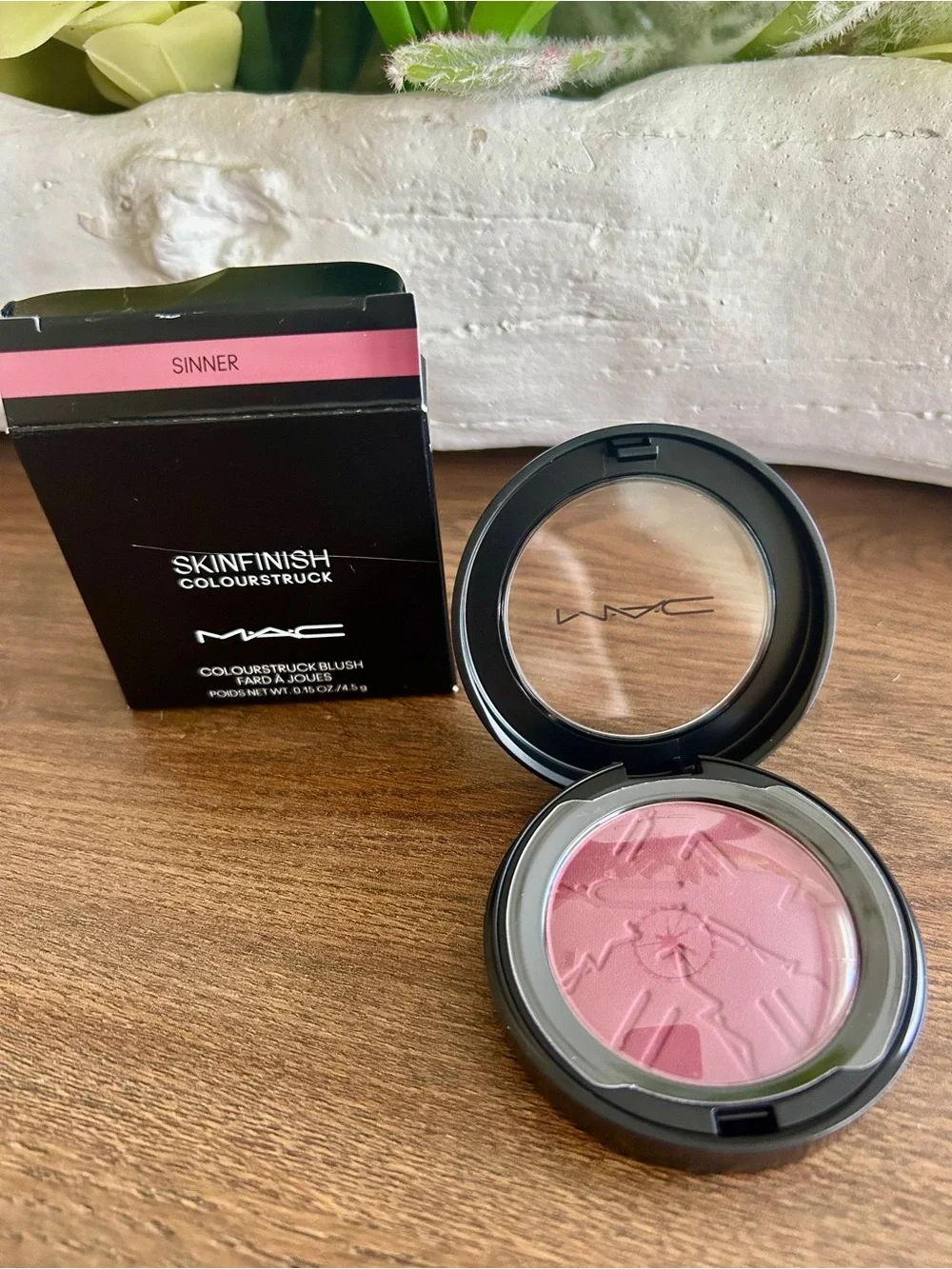 MAC Makeup Skinfinish Colorstruck Blush NIB Sinner .15oz/4.5g New Skin Colour.